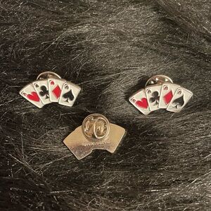 Playing Card Enamel Pins